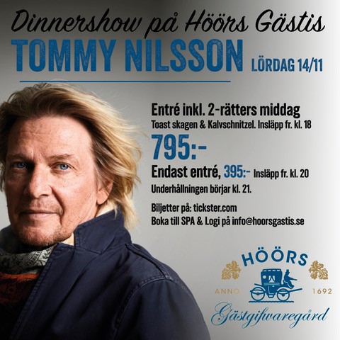Dinnershow med Tommy Nilsson
